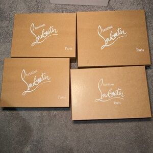Christian Louboutin Brown Shoe Boxes Set